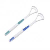 2pcs Plastic Tongue Use For Cleaner Scraper Dental Care Oral Hygiene Mouth.